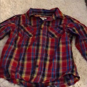Kids long sleeves buttons down shirt
